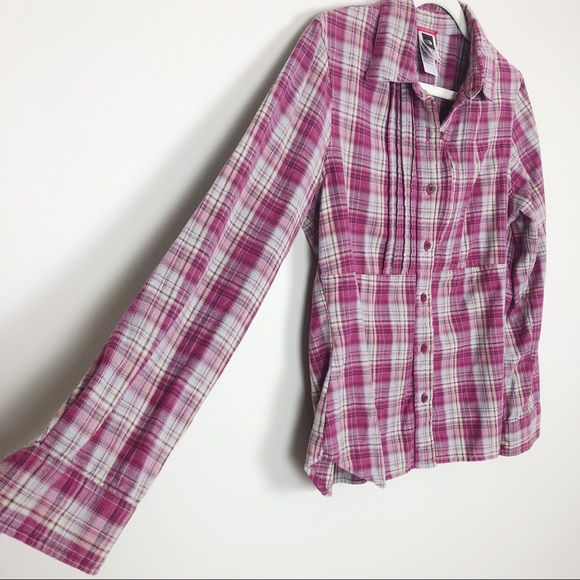 4/$25 THE NORTH FACE Plaid Button Down Shirt - Picture 4 of 7
